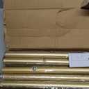 Extra Long Curtain Rods for Windows 32 to 170 Inch, 1 Inch Gold Curtain Rods for Patio, Farmhouse, Bedroom, Living Room, Adjustable Metal Drapery Rod (A2,Gold,32"-170")