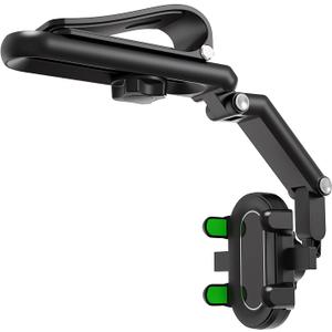 B1 Rotatable and Retractable Car Phone Holder - 2024 New 1080 Multifunction Sun Visor Universal 360 Rotating Phone Holder for Vehicle Rear View Mirror