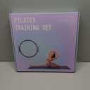 Pilates Ring Kit for Home Workout to Tone, Sculpt and Strengthen(Pink)