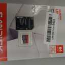 SANDISK 64GB Ultra microSD UHS-I Card - Up to 145MB/s Read Speed, Full HD Video, V10, U1, C10, A6 - SDSQUJQ-064G-GZ6MA
