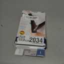 Truform Sheer Compression Stockings, 15-20 mmHg, Women's Knee High Length, Open Toe, 20 Denier, Nude, Large