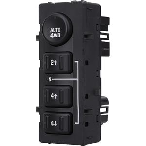Obaee 4WD Transfer Case Switch 4x4 Wheel Drive Button Compatible with Chevy Chevrolet Silverado Suburban Tahoe Avalanche 2003-2007 GMC Yukon Sierra Cadillac Escalade Replacement OEM 15164520 19259313