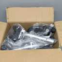 Narrow Walker Folding Upright Walker - with Removable Armrests, 450LBS Heavy Duty, Width & Height Adjustable Narrow Walkers for Seniors, Disabled, Bariatric (Large Standard)