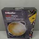 Mueller RapidTherm Portable Induction Cooktop Hot Plate Countertop Burner 1800W, 8 Temp Levels, Timer, Auto-Shut-Off, Touch Panel, LED Display, Auto Pot Detection, Child Safety Lock, 4 Preset Programs