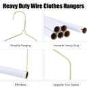 Didaey 20 Sets Dry Cleaner Hangers 18" Drapery Hanger and Tubes Tablecloth Hangers Blanket Hanger Drapery with Strong 10.5 Gauge Wire for Heavy Items, 18 x 9.8 inches