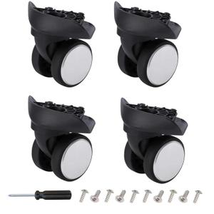 4 Pack Luggage Wheels Replacement Kit Compatible with Samsonite Freeform Hardside Carry-On Luggage, Easy to Install, Silent & Durable