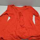 Floerns Women's Summer Holiday Beach Flare Sleeve Tie Front Cover Up Cut Out Mini Dress V Neck Hollow Out Beach Dresses (S, Red)