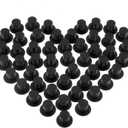 Blulu 50 Pieces Mini Black Top Hats, Plastic Magician Hats for DIY Decoration, Snowman Decorating, Christmas Party, Birthday Party, Wedding, Family Gathering