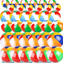 Aodaer 23 Pack Inflatable Beach Balls Rainbow Swimming Pool Balls Beach Pool Party Favors for Kids and Adults Summer Water Games Toys and Party Supplies