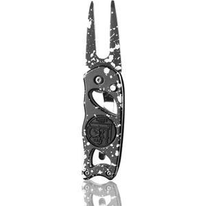Links Golf Divot Tool with Foldable Pop-up Button & Magnetic Golf Ball Marker - Patented Golf Divot Tool and Ball Marker - Drip Collection (Black) Links Golf Divot Tool with Foldable Pop-up Button & Magnetic Golf Ball Marker - Patented Golf Divot Tool and Ball Marker - Drip Collection (Black)