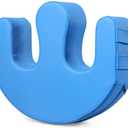 ASkinds Patient Turning Device Paralysis Bed Rest Nursing Help The Elderly Turn Over PU Leather Anti-Decubitus Multifunctional UU-Shaped Waterproof Transfer Pad, Blue