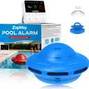 Pool Alarm with Indoor Receiver, 110dB Loud Floating Safety Pool Alarms with App Remote Control for Inground & Above Ground Pools, Blue