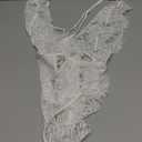 Avidlove Women One Piece Lingerie Lace Bodysuit Deep V Teddy Mini Babydoll (Large, 1-white)