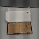 SallyFashion 100pcs Gift Tags with String Attached, 2 x 4 inch Kraft Paper Hang Tags for Clothes DIY Crafts Wedding Holiday (Brown)