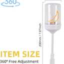 Cute Lamp Core -USB Light (Moon)  for Creating a Romantic, Cozy Atmosphere Anywhere  Works as a Desk Lamp and USB Night Light (Just Insert into Any Port)