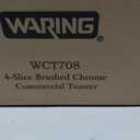 WCT708 4 Slice Brushed Chrome Commercial Toaster Oven