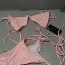 SHERRYLO Thong Bikini Swimsuit for Women Brazilian String Bikinis Thongs Bottom Triangle Top Bathing Suits Sexy Swimsuits, S