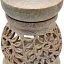 Nirvana Class NIRMAN Handmade Stone Aroma Burner Oil Diffusers Home Decor (Leaf)