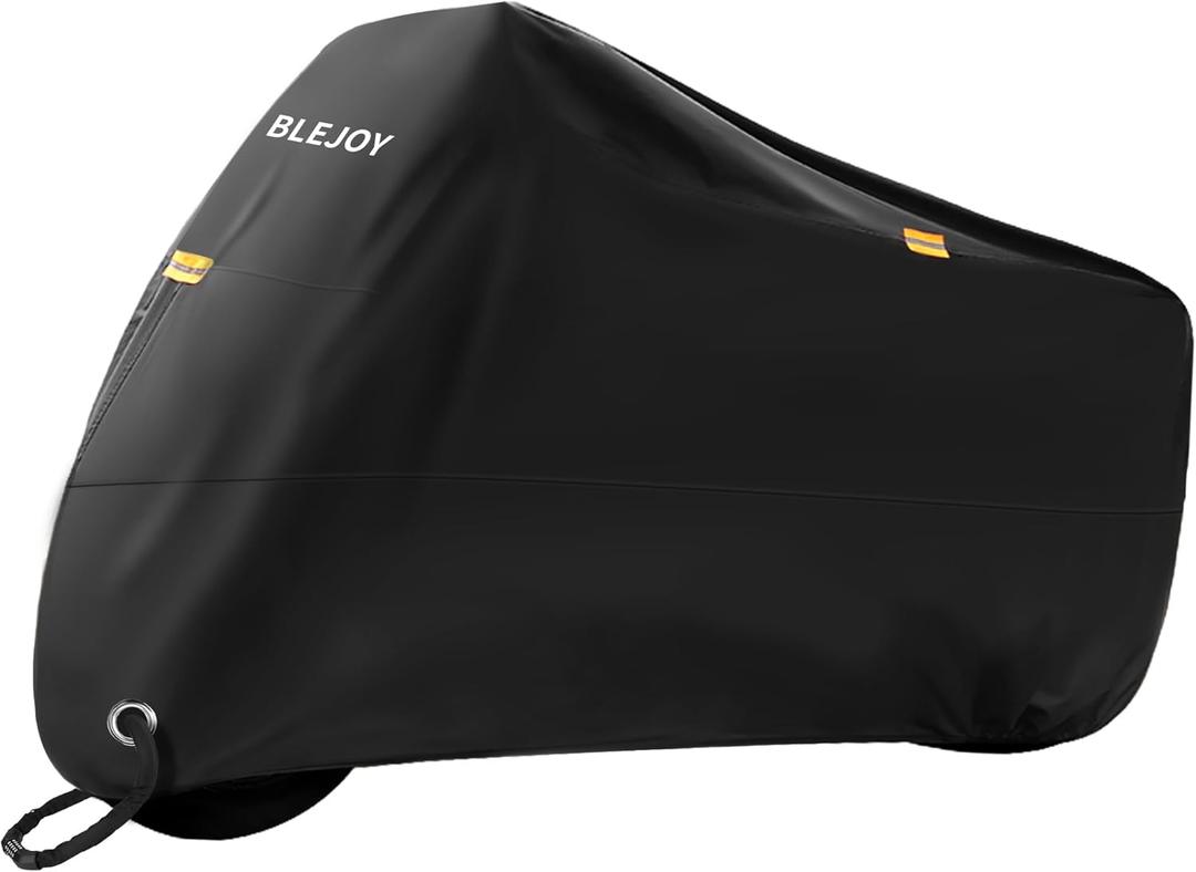 Bike Cover Waterproof Outdoor - Bicycle Covers for 1 or 2 Bikes - 420D Heavy Duty Rain Sun UV Dust Wind Proof Cover for Electric Mountain Road Bike