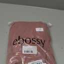 ebossy Women's High Waist Flowy Pleated Chiffon Maxi Skirt (Large, Pink)