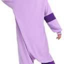 LABULA Unisex Adult Onesie Animal Pajamas Halloween Cosplay Sleepwear (Purple,XL)