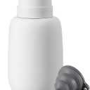 Ceramic Hand Soap Dispenser for Bathroom,16OZ Matte Dish Soap Dispenser for Kitchen Sink,Refillable Liquid Lotion Dispenser with Easy-to-Press Pump Rubber Paint (White)