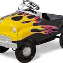 Kid Trax Street Rod Pedal Car, Indoor/Outdoor Toys for Toddlers Ages 3–5, Classic Design Ride On Car, Kid Cars to Drive, Ride On Toy, Toddler Boy Toys, Durable Steel Cars for Kids, Max Weight of 60lbs, Large