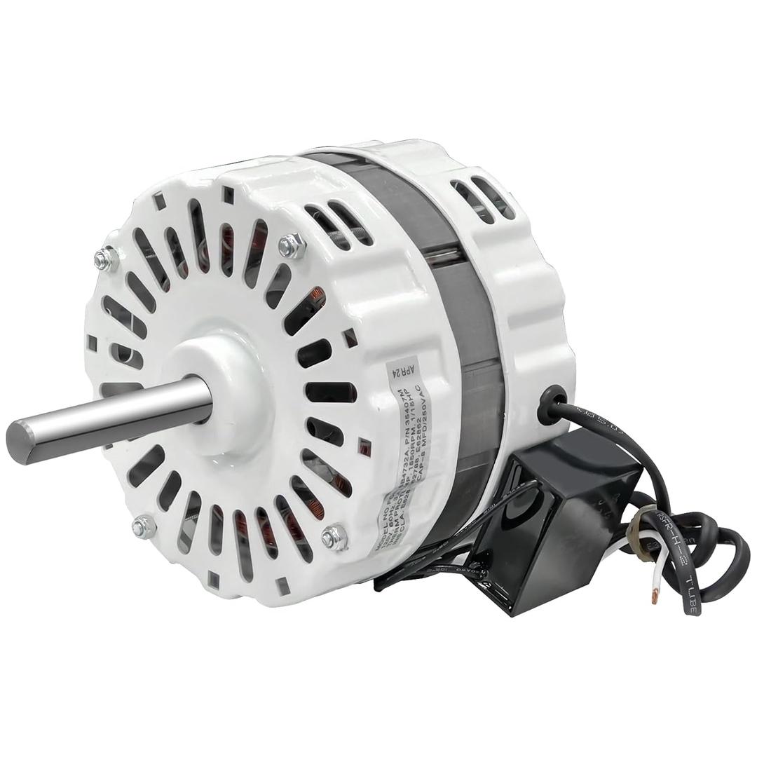 35407 Attic Fan Motor Replacement for Airvent/PEMS 35407M 3C246A 4CH65 Replace DRE-PSC-127/20-4P1SP F0812B3146 F0816B4732 4310655 1/15 HP 1500 RPM 115V 60Hz CW Rotation