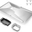 Grease Tray with Catch Pan fits Dynaglo, Nexgrill, BHG, Kenmore, Backyard, Charbroil, Uniflame, Expert Gas Grill, Adjustable Drip with Catch Pan for 3/4/5 Burner Gas Grill