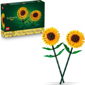 LEGO Sunflowers Building Toy for Kids, Girls and Boys Ages 8+ - Artificial Sunflowers for Home Decor and Display - Birthday Gift Idea for Lovers of Plants & Flowers - 40524