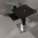 8-Pack Adjustable House Floor Jacks, 5" - 8" Height Range, 11000 lbs Capacity Each, Telescoping Screw Jacks for Leveling & Temporary Support - Galvanized Steel Construction