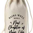 5 x New Business Owner Farewell Gifts - Wine Bag for Women & Coworkers Going Away