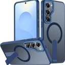 EMMPITU for Samsung Galaxy S22+ Plus Case, [Compatible with MagSafe] S22 Plus Magnetic Case Built-in Invisible Stand [Military-Grade Protection] Shockproof Phone Case for Galaxy S22Plus (Blue)