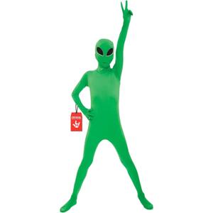 Morphsuits Alien Costume Kids, Green Alien Costumes for Boys, Boys Halloween Costume, Halloween Costumes for Kids (Large)