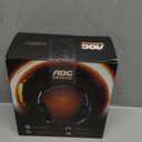 AOC Wireless Gaming Headset Compatible with PS5/4, Nintendo Switch, PC, Bluetooth 5.4 & 2.4GHz Gaming Headphones with Noise Canceling Mic, RGB, Type-C, 20ms Latency, 45H, 7.1 Virtual Surround- Black