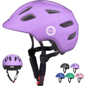 XJD Toddler Helmet Kids Bike Helmet for Infant/Baby Multi-Sport Adjustable Skateboard for Kids Boys Girls Lightweight for Age 1 and Older (Light Purple, X-Small: 18.11"-20.08" / 46-51 cm)
