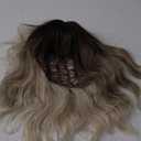 Brunette Blond Short Curly Hair Wig