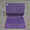 GOOJODOQ Magnetic Keyboard for iPad Air 11-inch (M2) 2024 & iPad Pro 11 inch (4th/3rd/2nd/1st) Gen 2022,iPad Air 5th/4th Gen 10.9",Click-Anywhere Trackpad with 7 Color Backlit Floating Keyboard-Purple