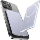 5000mAh for Magsafe Battery Pack Mini 22.5W Wireless Power Bank Fast Charging USB C in Out Power Pack, Magnetic Portable Charger Slim Powerbank for iPhone 17 16 15 14 13 Plus/ Pro/ Pro Max, Grey (2in1 0.32")