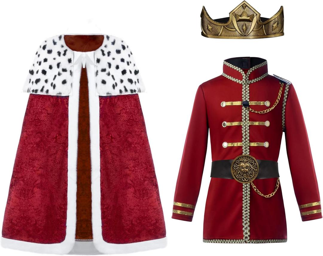 Spooktacular Creations Prince Costume for Boys, Regal Prince Outfit, King Costume for Kids Halloween Dress up Themed parties