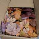SHareconn 6ft Fall Garland with Lights, Autumn Leaves Garland with Realistic Pumpkins, Thanksgiving Christmas Decorations for Mantle Home Wedding Table Porch Indoor Outdoor, Orange, 6 FT