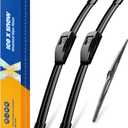 3 Wipers 26"/18"/14" Windshield Wiper Blades Replacement for Jeep Cherokee 2021-2014 Automotive Replacement Windshield Wiper Blades,26"+18" Windshield Wipers with 14" Rear Wiper Blade Set