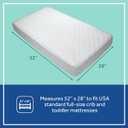 Sealy Baby 2-PACK Fitted Waterproof Infant Crib Mattress Protector Pad and Toddler Bed Cover, Durable and Comfortable Topper, Machine Washable and Dryer Friendly, 52x28- White