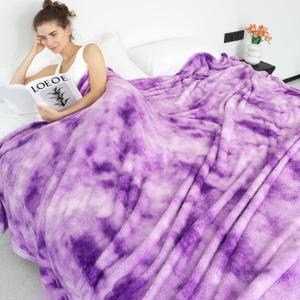Purple Throw Blanket, Soft Plush Flannel Fleece Blanket for Couch Sofa Bed, Cozy Warm Decorative Blanket for Bed Home Decor, Luxury Soft Throw, Birthday Gifts for Women (Throw Size 50" x 70"(130 x 178 cm)