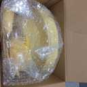 ejonirinjonir EI 150pcs Yellow Plastic Plates,Heavy Duty Bright Disposable Plate,Fancy Plastic Plates for Party,Yellow Dishes for Wedding,Easter,Afternoon Tea Party,Spring