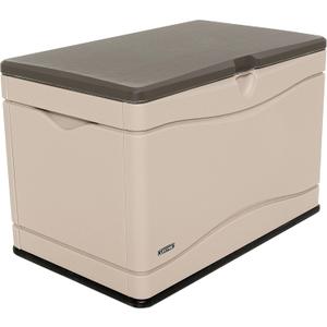 Lifetime 60103 Deck Storage Box, 80 Gallon, Desert Sand/Brown