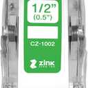 Brother Genuine CZ-1002 Continuous Length  (0.5) 12mm Wide x 16.4 ft. (5 m) Long Label roll Featuring Zink Zero Ink Technology