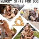 Dog Dad Gifts for Men, Cute Figurines Statue,Unique Mini Shelf Decor for The Home,Room,Bathroom,Office,Lovely Decorations for Dogs Lover (Gold)