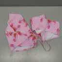 Girl's 2 Piece Floral High Waisted Swimsuit Smocked Wireless Bathing Suit Boho Holiday Beachwear Set (Pink) for 15 yrs