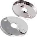 SUPPLYGIANT F-24334-12 1/2 in. IPS Floor and Ceiling Split Flange Escutcheon for Steel Pipes, Chrome Plated (Pack of 12)